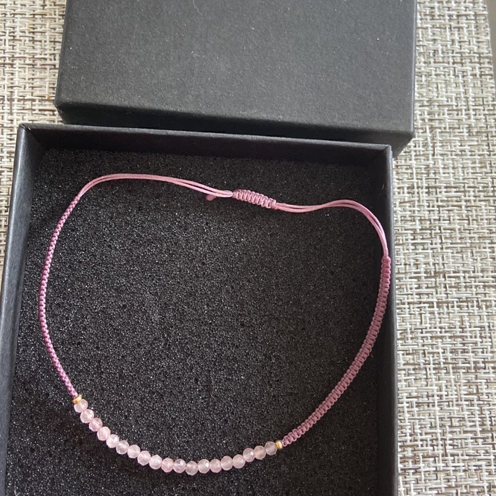 Veronica Antonucci bracelet pull tye light purple NWT